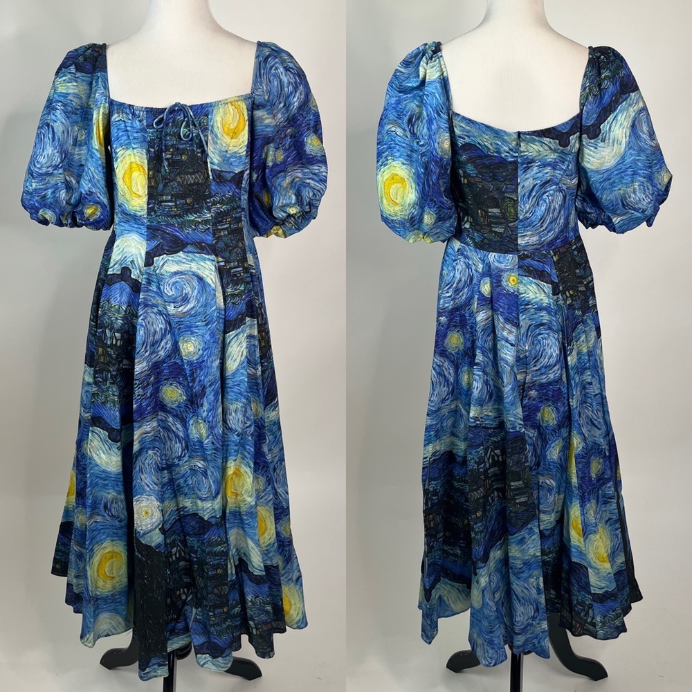 Selkie Van Gogh Starry Night Day Dress